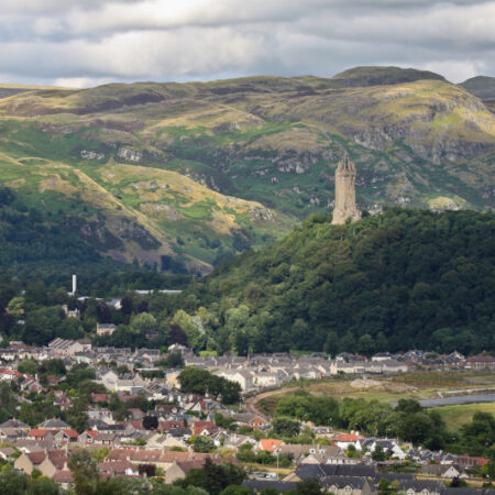 Wallace Monument as viewed from Stirling Castle